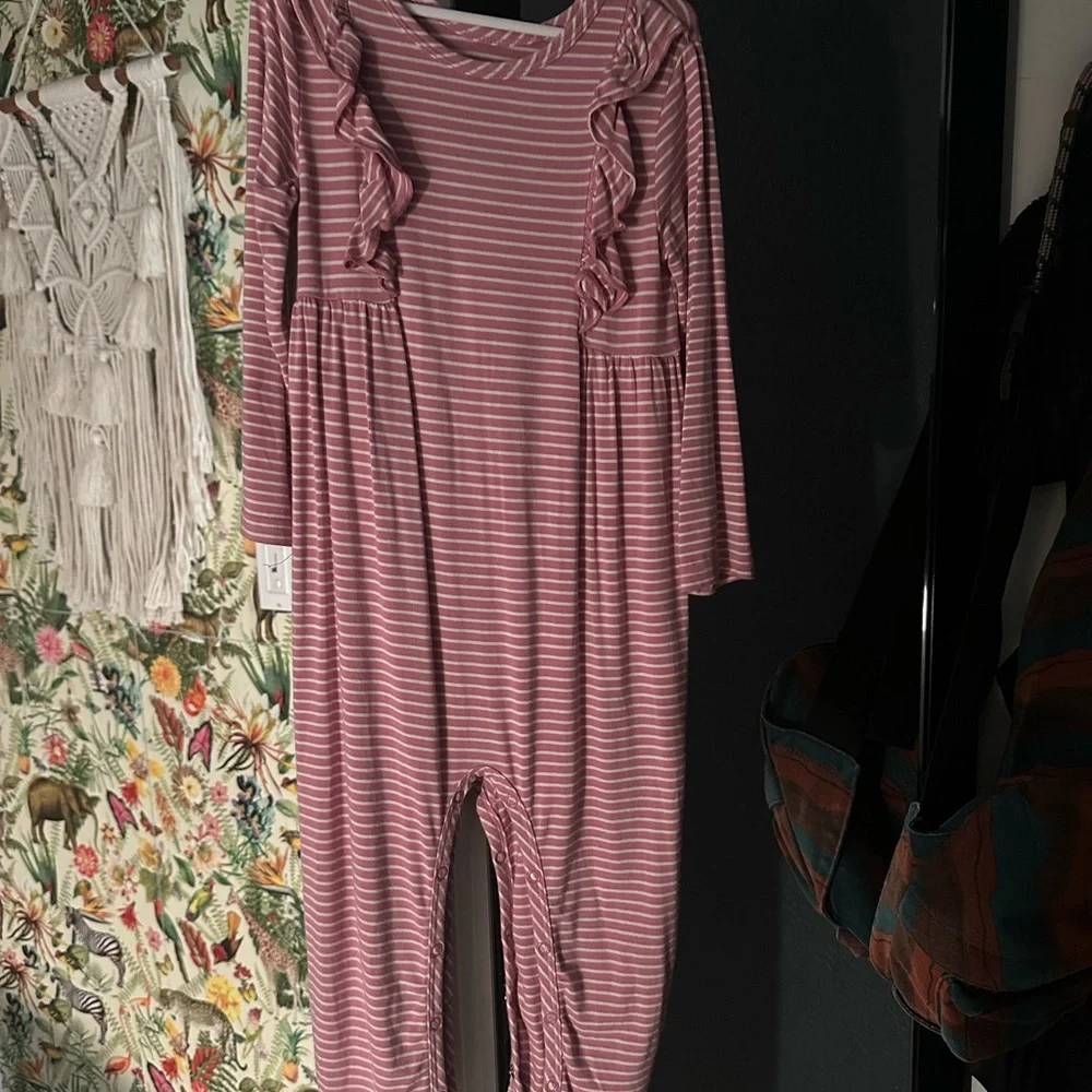 Little Sleepies Ruffled Romper - Picture 2 of 4